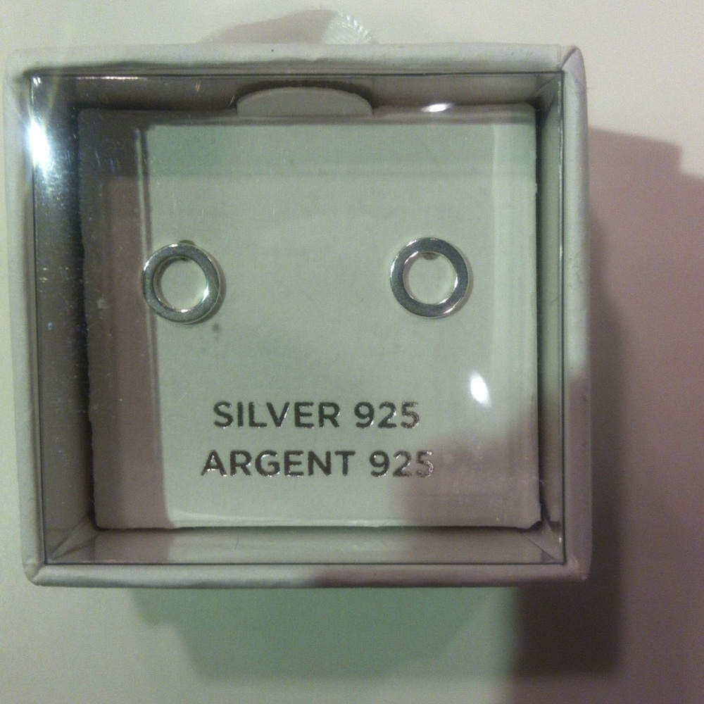 Sterling Silver circle earring