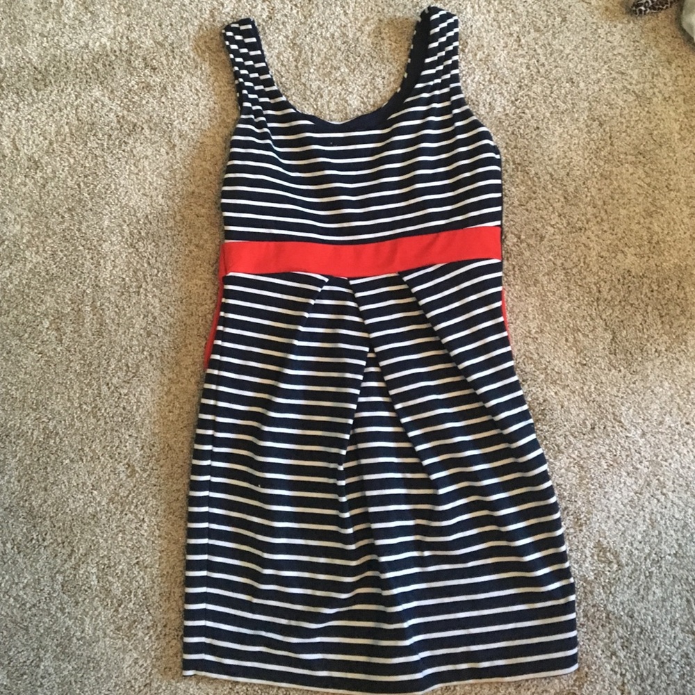 Navy/White Striped dress