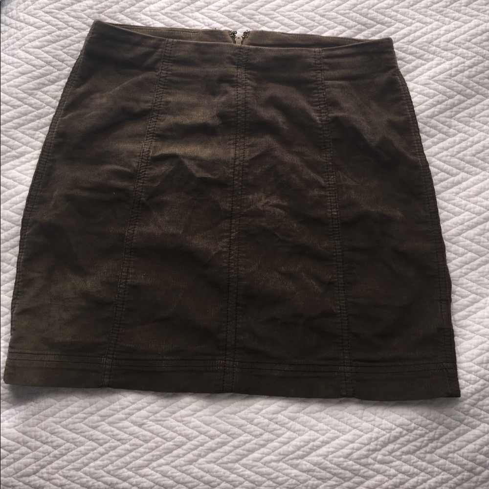 Free People corduroy skirt
