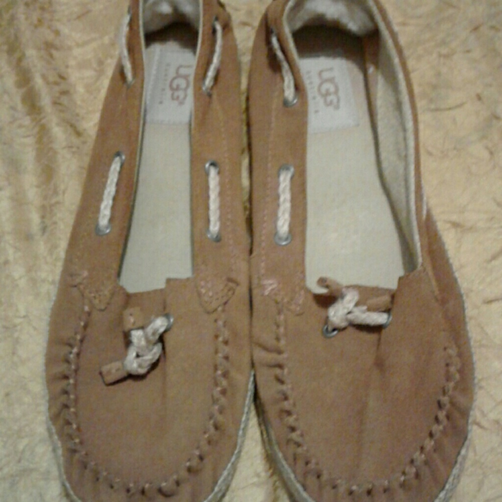 Camel and Tan new Ugg moccasins
