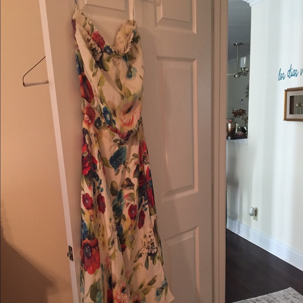 Haute Hippie floral maxi chiffon dress