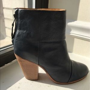 Rag and bone blue wedge bootie
