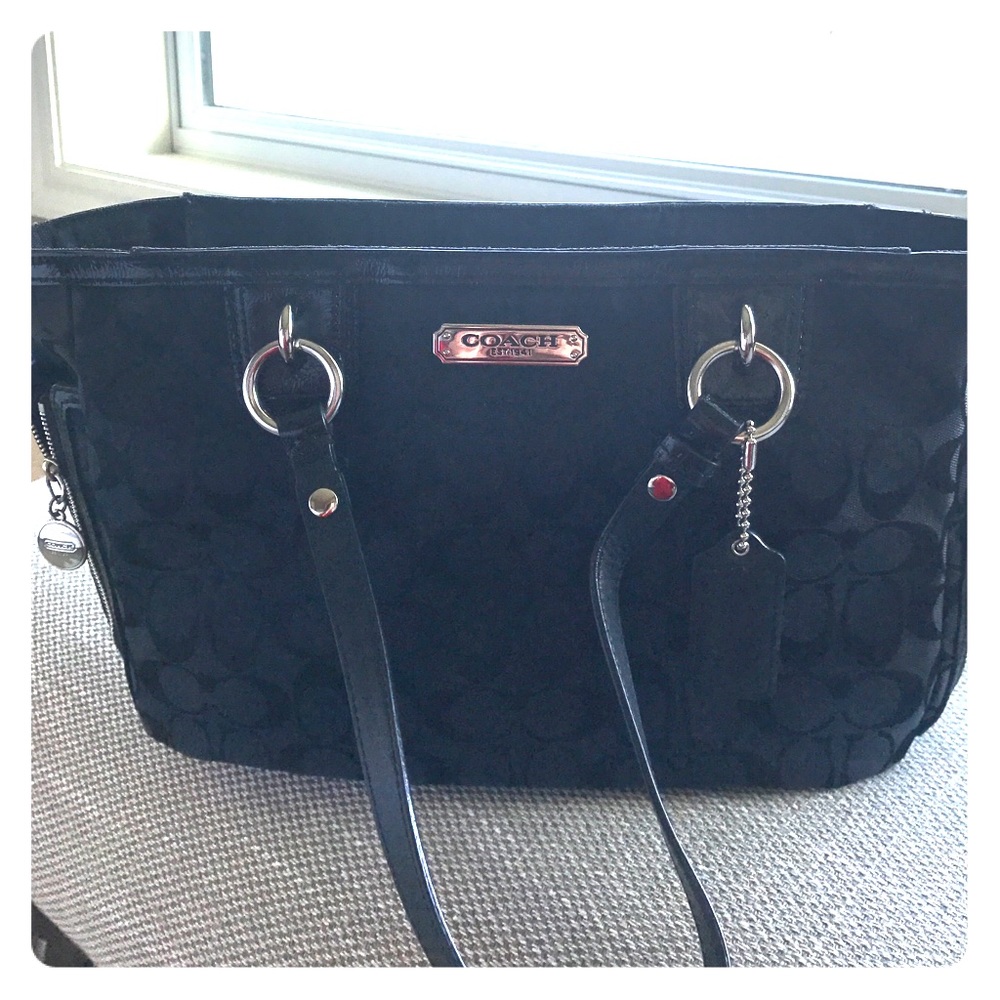 SOLD!!! Authentic Coach black tote bag