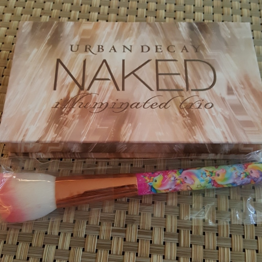 Urban Decay Highlighter Trio palette & brush set