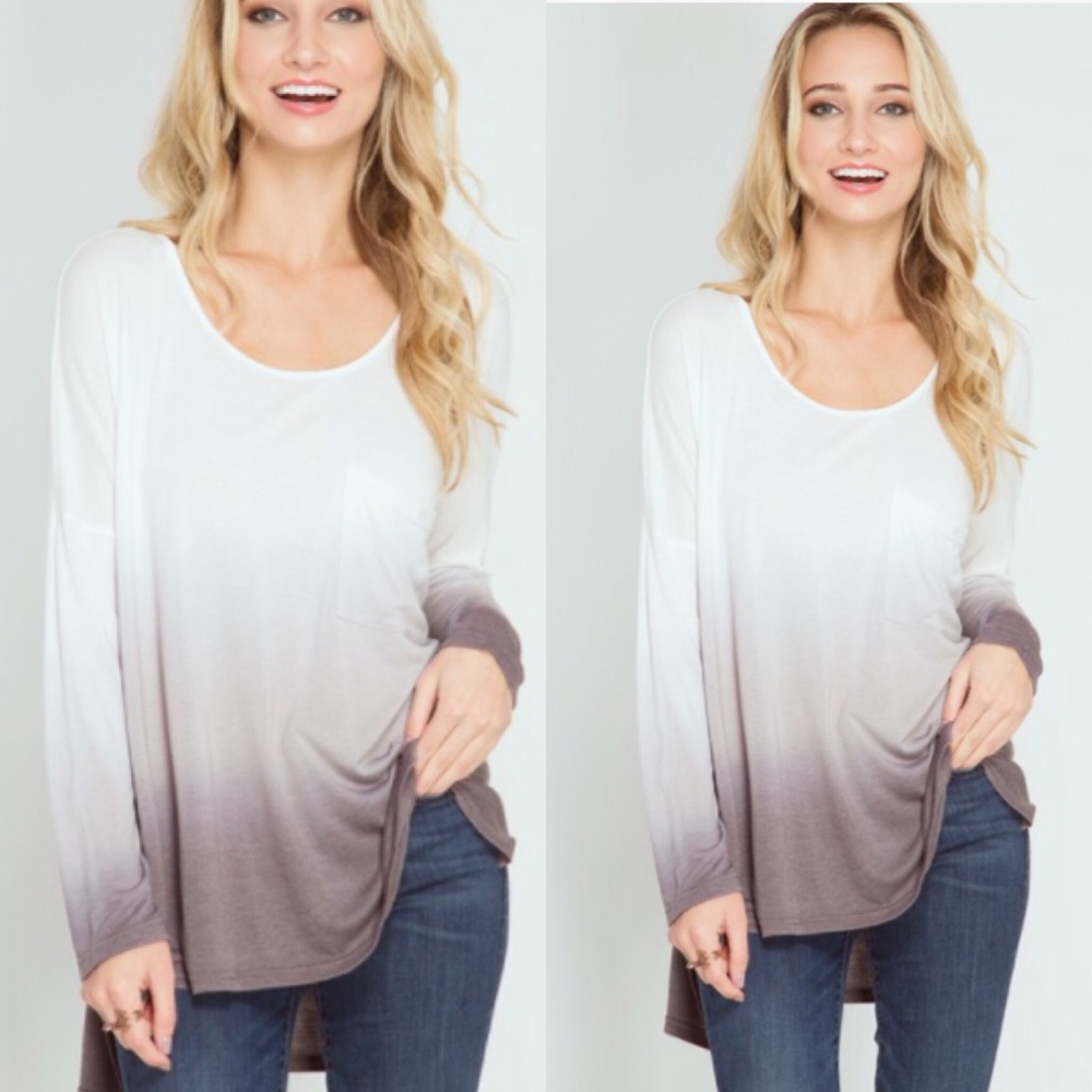 🖤LAST! SMALL Light Weight Dip Died Tunic Top - Picture 3 of 3