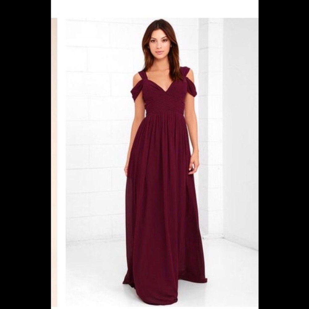 Lulus Burgundy Maxi Dress