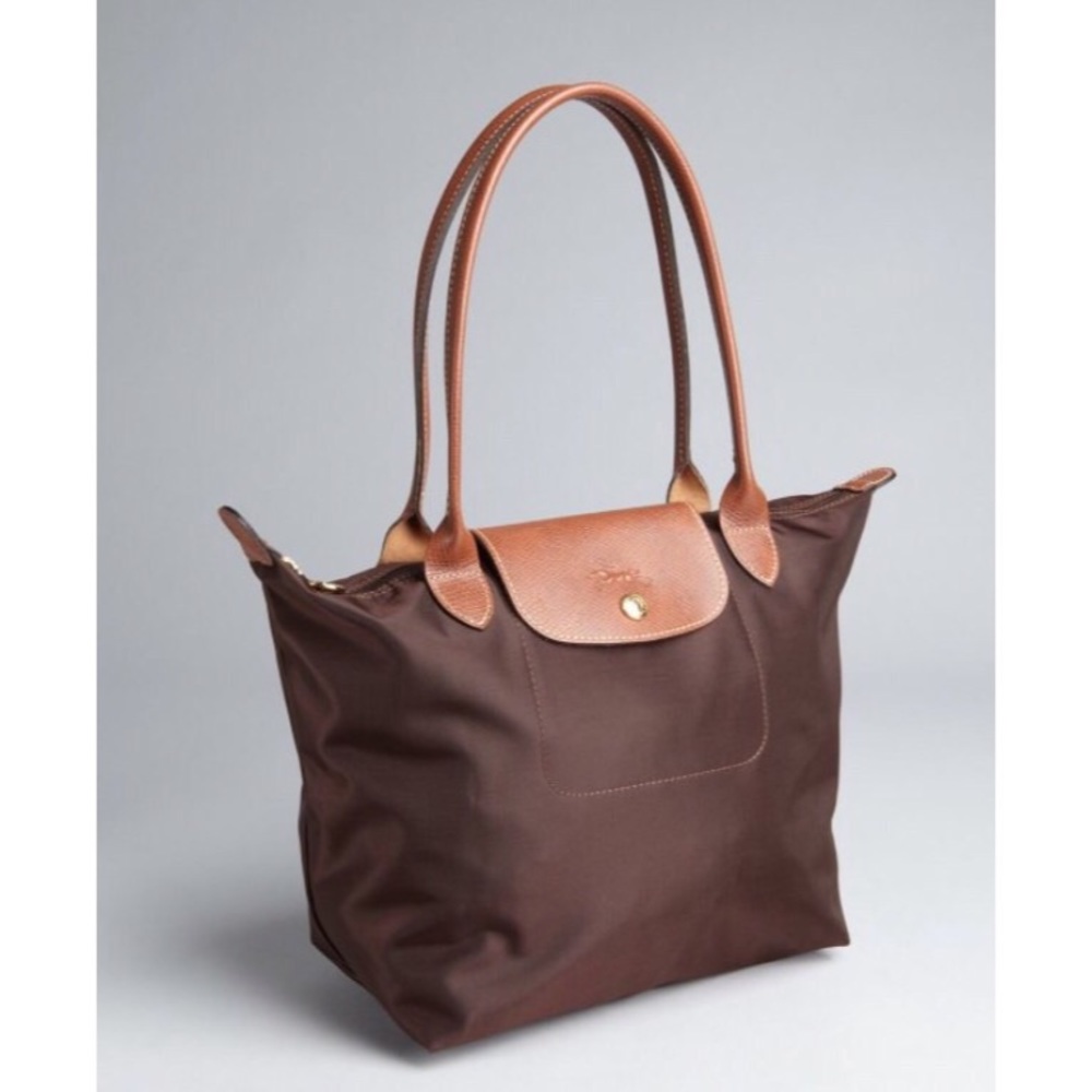 LONGCHAMP Small Le Pliage Shoulder Tote in Brown
