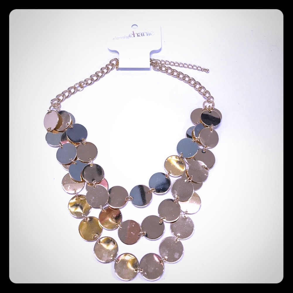 NEW gold link necklace