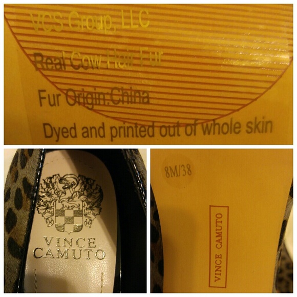 ✨SALE❗✨💎NWOB Vince Camuto Gray Hair Leopard Heels - Picture 5 of 5