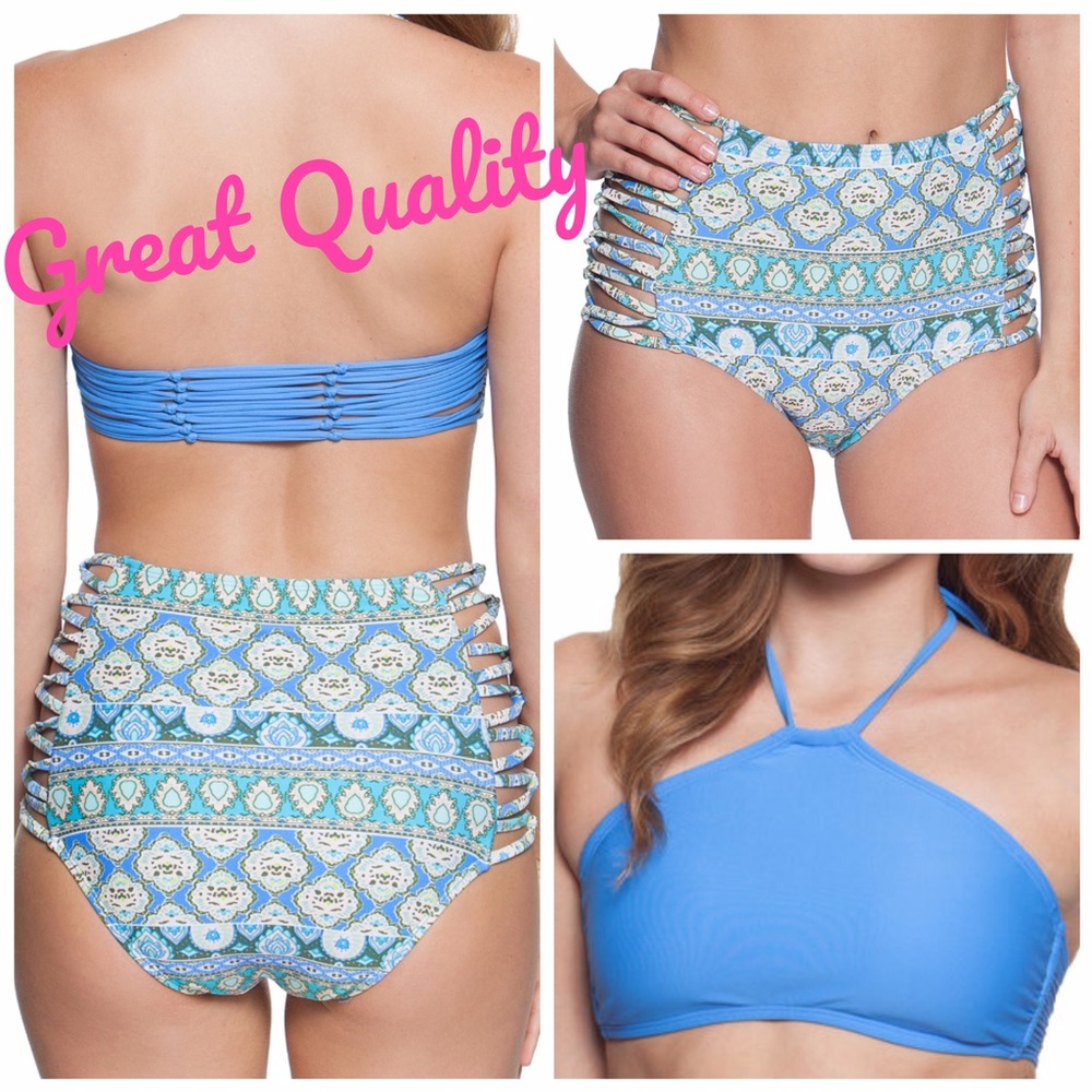 Moroccan Dreams Halter Bikini Top & Waisted Bottom