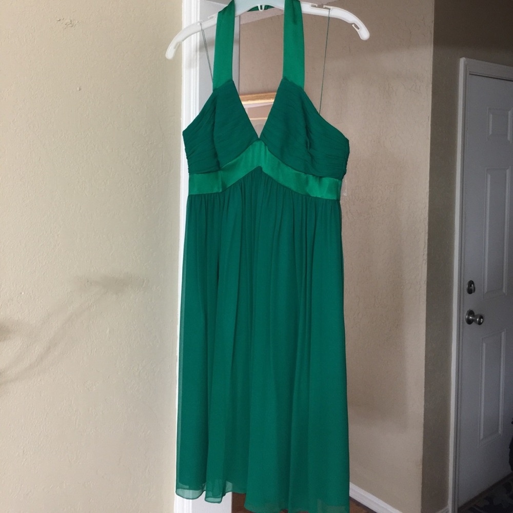Maggy London Gorgeous Green Halter Dress