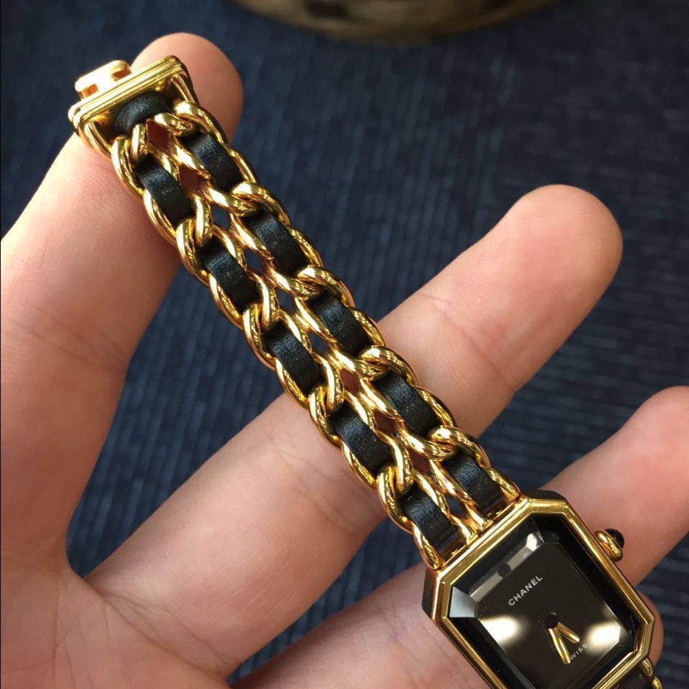 CHANEL Vintage Quartz Chain Premiere Watch size: M - Picture 5 of 7
