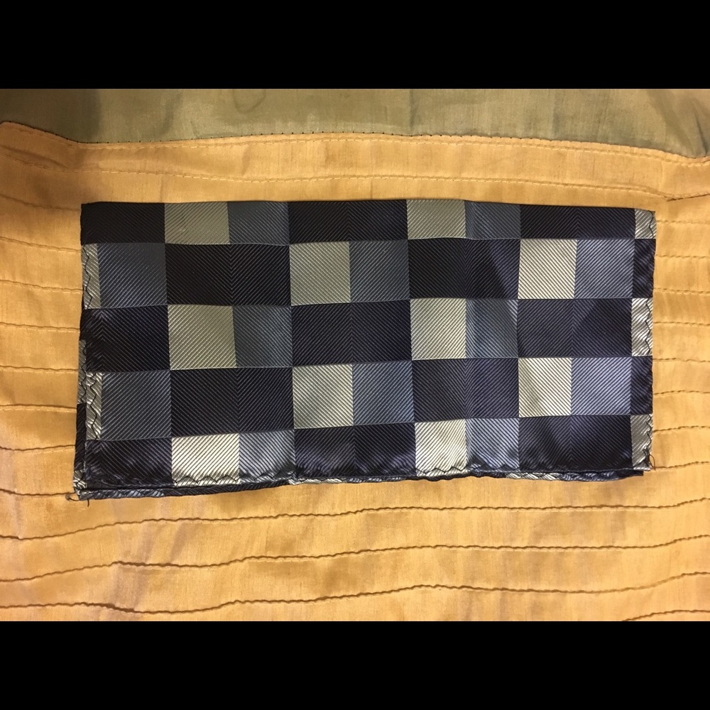 Blue Squares Pocket Squares