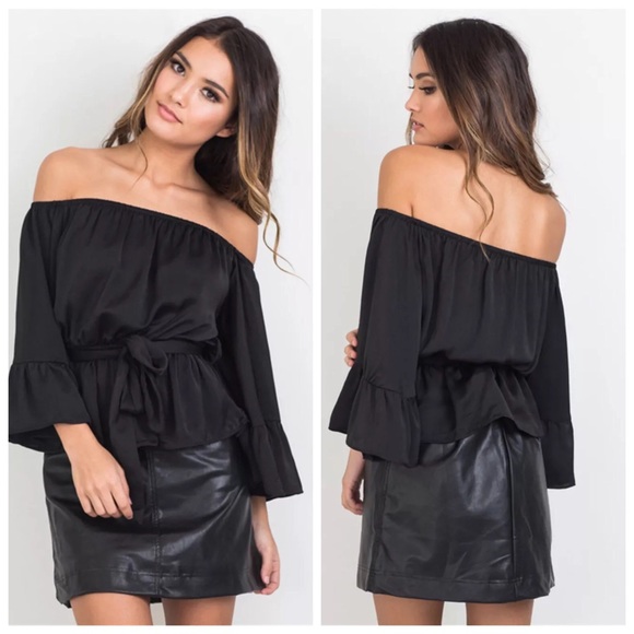 Tops - Silky Off The Shoulder Top