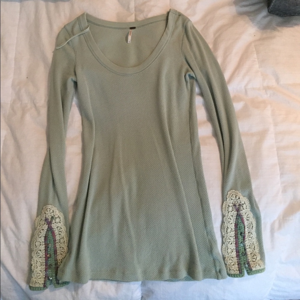 Long sleeve free people Henley