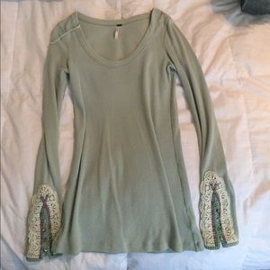 Long sleeve free people Henley