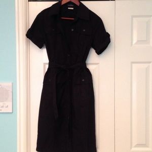 Black True Envy Shirt Dress