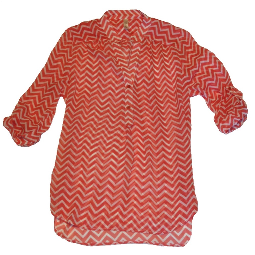Chevron sheet blouse