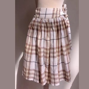 Burberry Checked Skirt Size 8