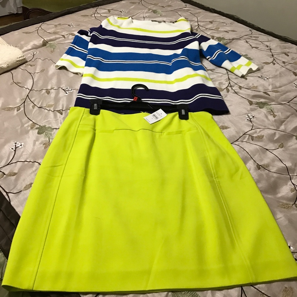 Casual top and skirt