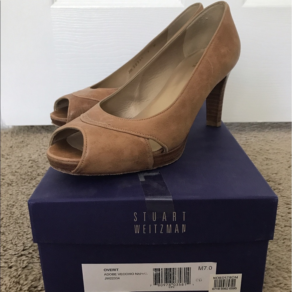 Stuart Weitzman peep toe heels