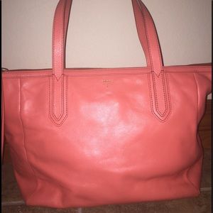 Fossil Rachel Tote-Coral