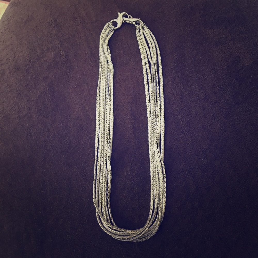 Lia Sophia Silver Multi-strand Necklace