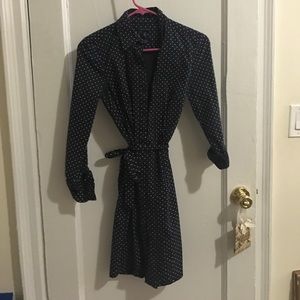 Polka dot shirt dress