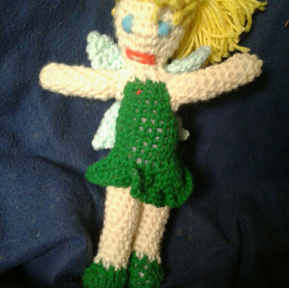 Handmade tinker bell doll