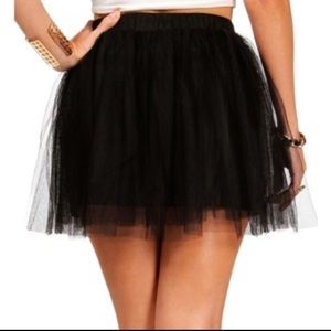 Black Tull Skirt
