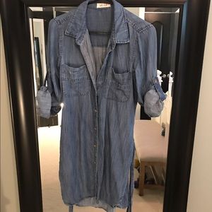 An Anthropologie, Bella Dahl Jean dress