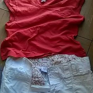 Hollister spring white kinda cargo pants but deep