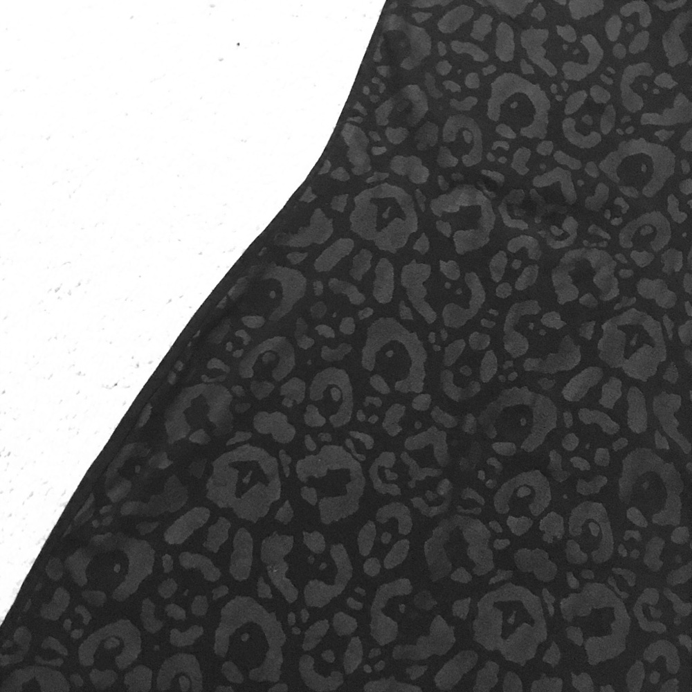 Black Printed Bodycon Dress