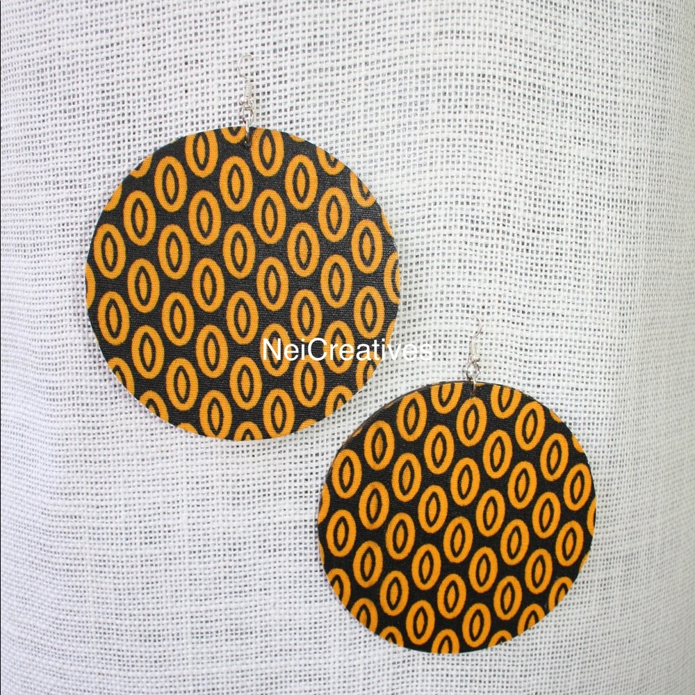 Large African/Kitenge Earrings