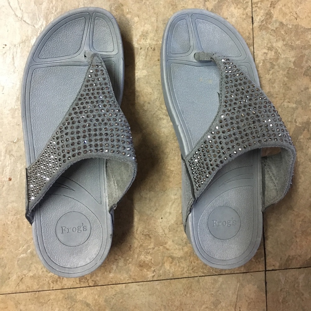 Grey slippers