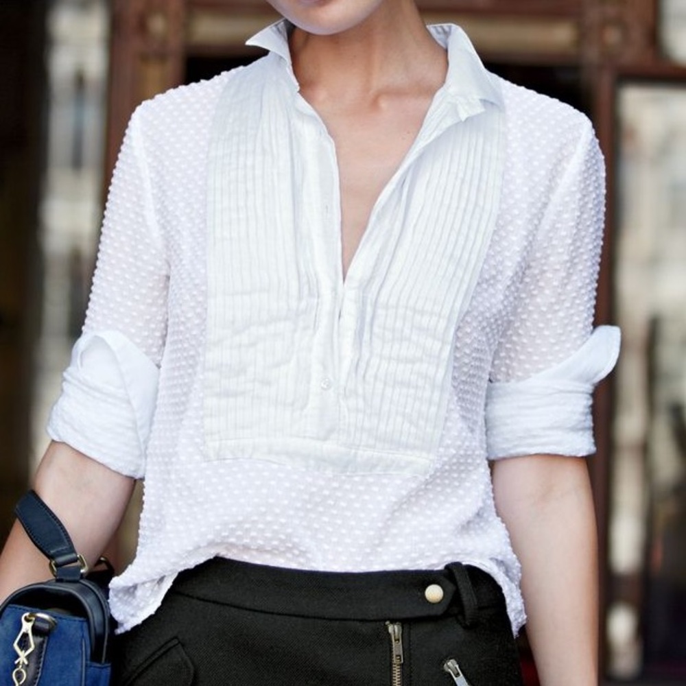 J. Crew Tuxedo Style Dress Shirt