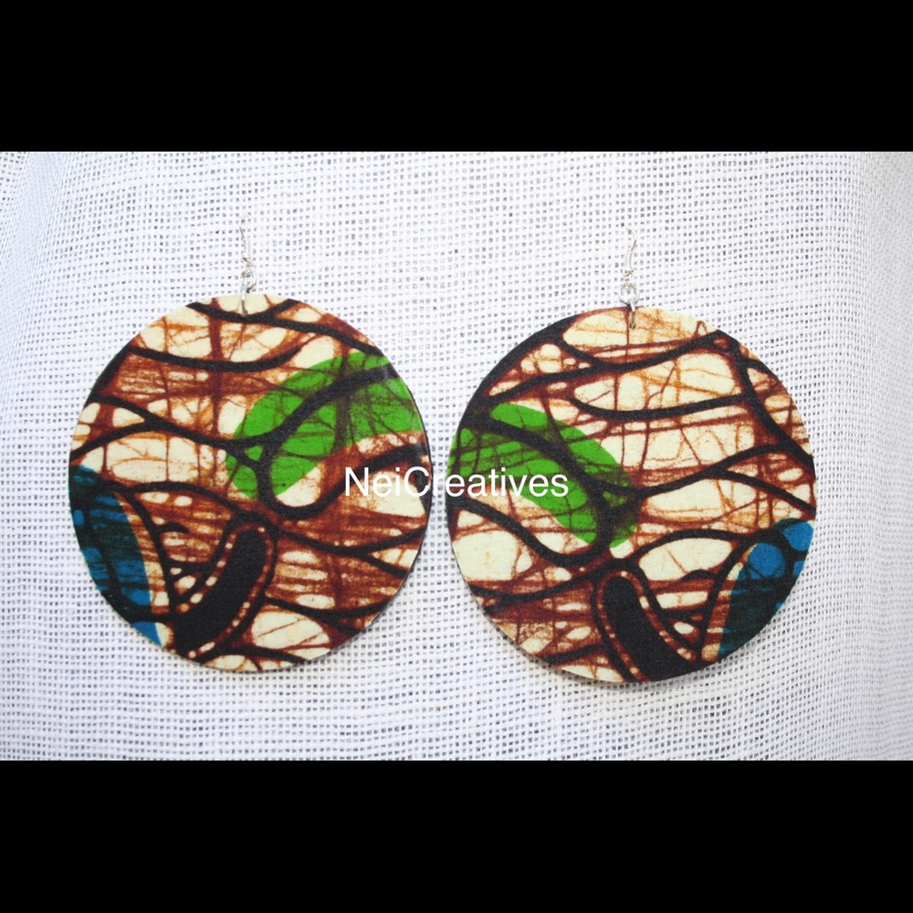 Large African/Kitenge Earrings