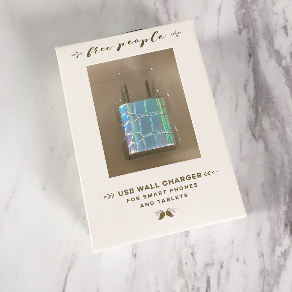 Free People Holigraphic USB Charger