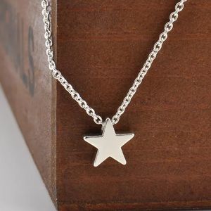 "Star" dainty wish feminine silver necklace