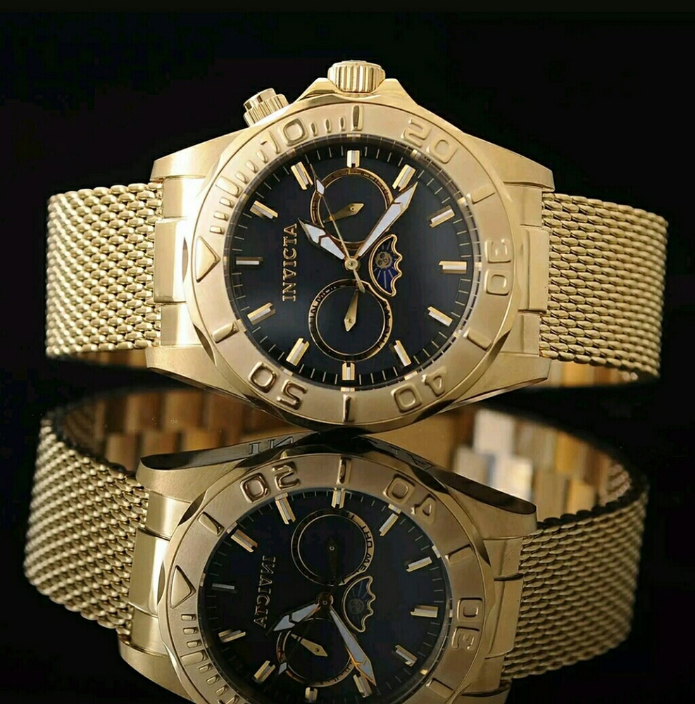 Big Sale,$900 Invicta gold mesh watch - Picture 1 of 5