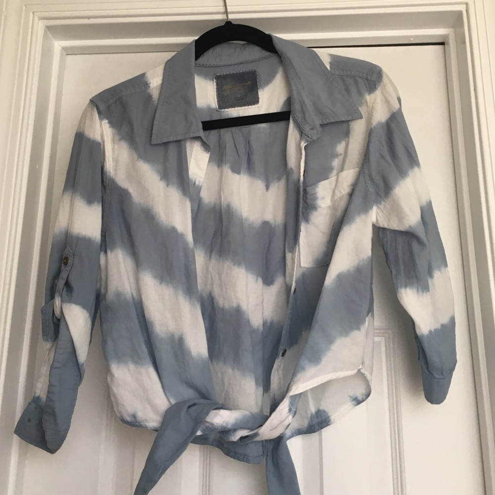 tie dye button down