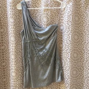 One shoulder grey top size medium free people