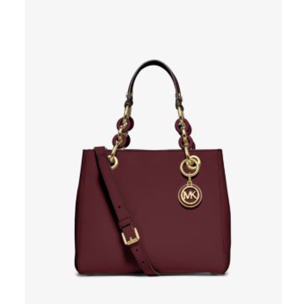 MK Cynthia small leather satchel