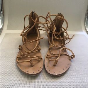 Zara size 7 strappy sandals