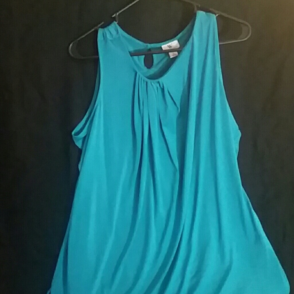 Silky knit trapeze top