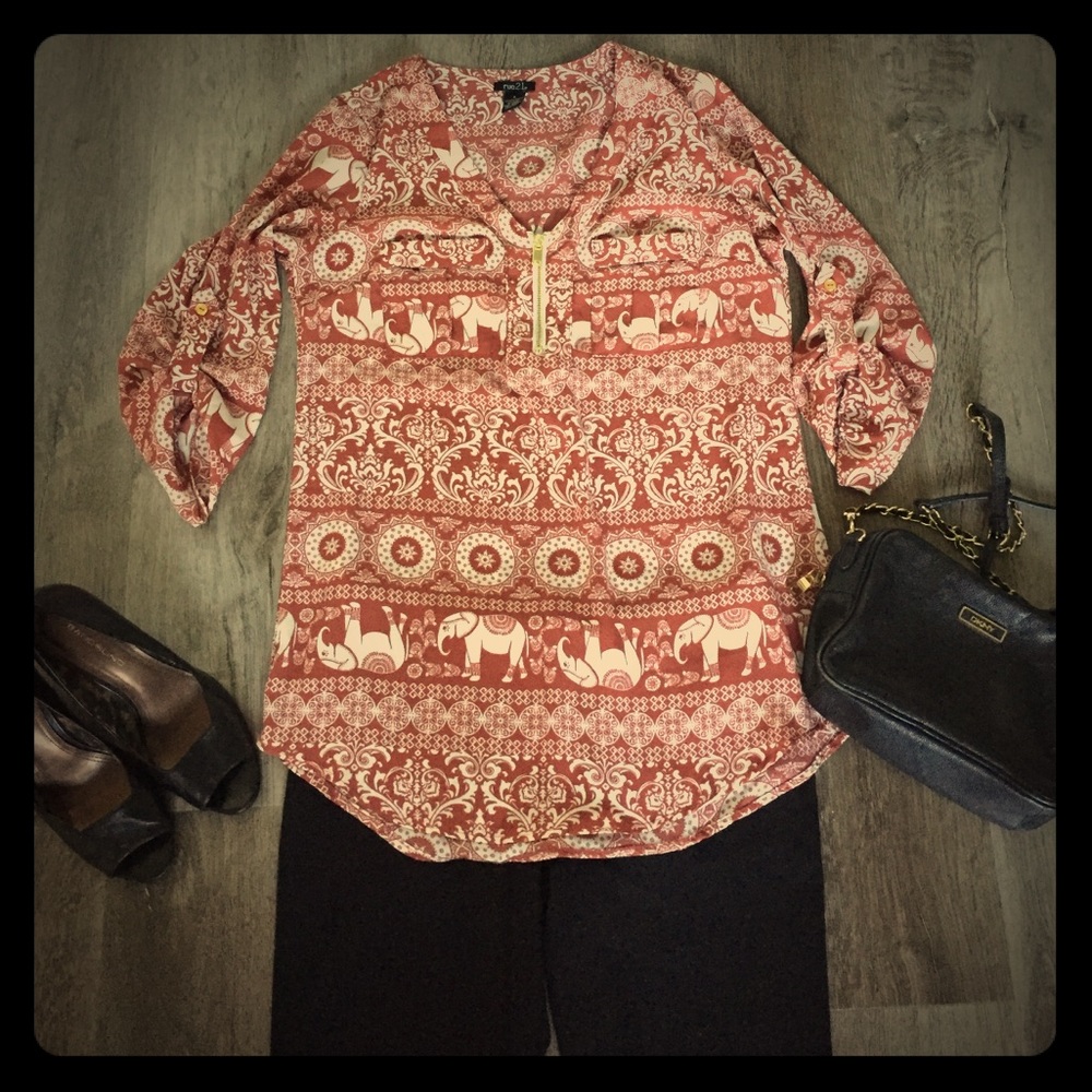 Rue 21 Elephant Print Tunic