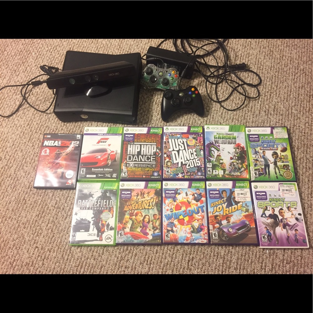 xbox 360 slim 250 GB bundle