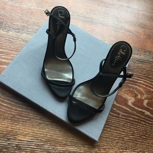 Cole Haan Nike Air black single strap 3.5-4" heels