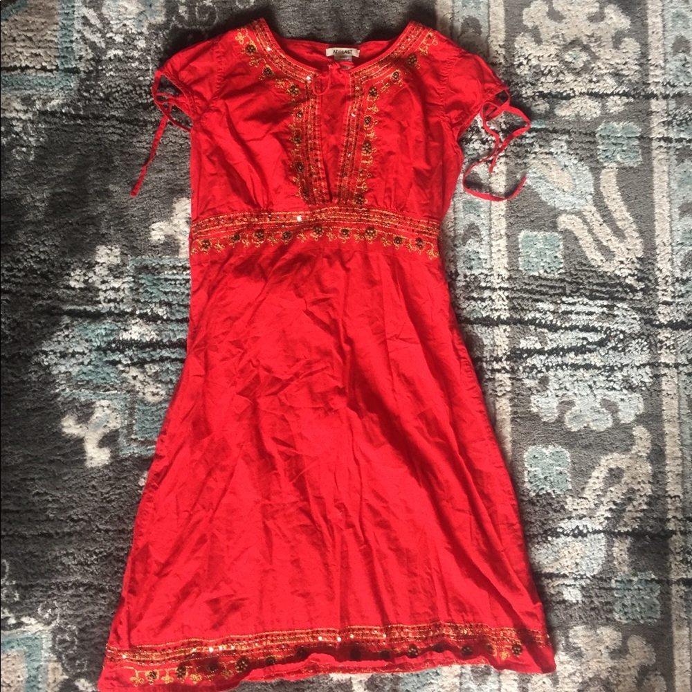 At Last  embroidered lightweight dress
