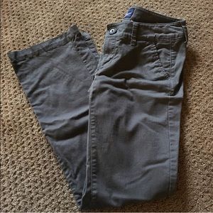 American eagle kickboot Gray pants